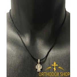 Православный Серебряный нательный Крестик 925° пробы с распятием. Освященный-1-09