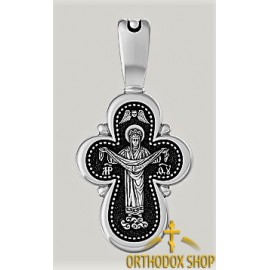 Православный Серебряный нательный Крестик. Освященный-18011