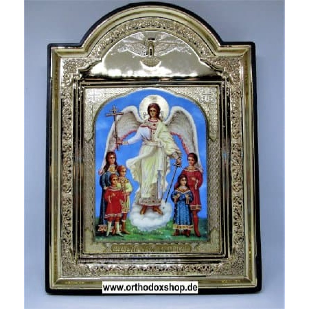 Икона Ангел Хранитель с Детьми. Освященная