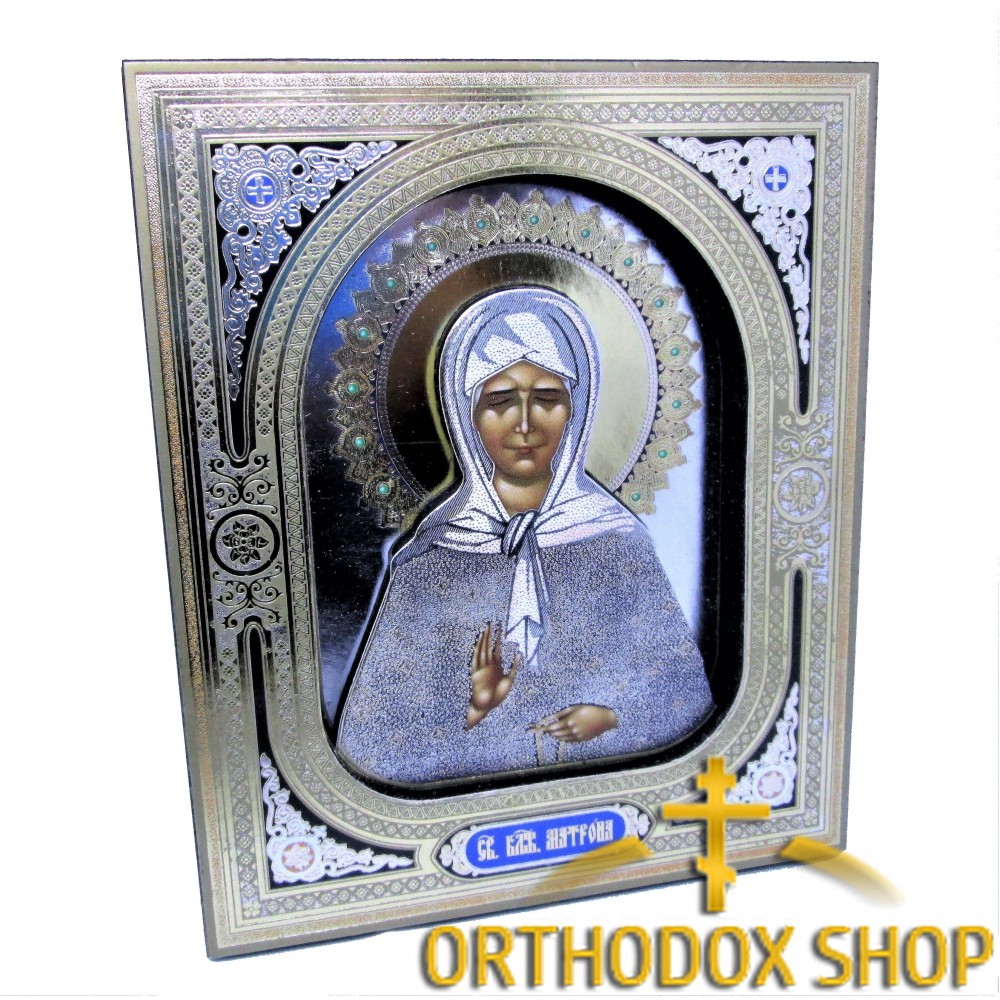Икона Святая "Матрона" в 3D, Освященная