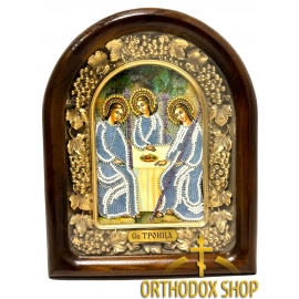 Дивеевская икона из бисера Святая Троица. Освященная