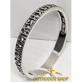 Православное серебряное кольцо, "Спаси и Сохрани" Освященное. Art. Nr. 8-029