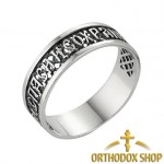 Православное серебряное кольцо, "Спаси и Сохрани" Освященное. Art. Nr. 8-038