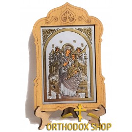 Настольная икона с подставкой Богоматерь Всецарица. Освященная