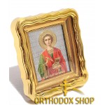 Маленькая настольная икона Пантелеймон Целитель, Освященная