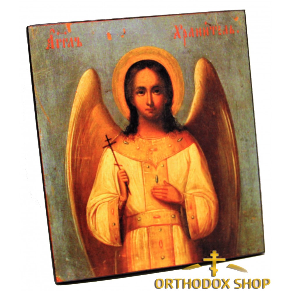 Икона Под Старину  "Ангел Хранител", Освященная